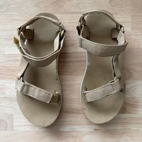 Tan White Teva Midform Sandal Size 7 - Picture 3 of 7